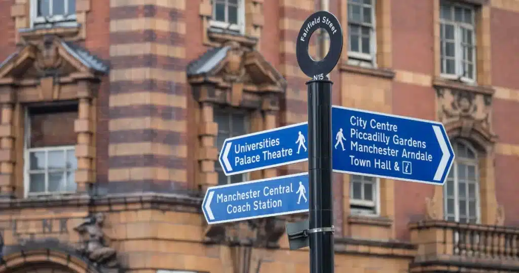 Directions in Manchester, a city that offers many exciting career opportunities