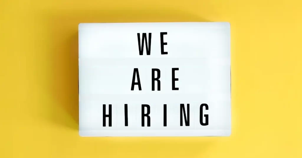 A company advertises that they're actively hiring